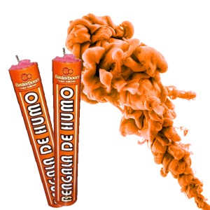 BENGALA DE HUMO NARANJA x 2u